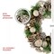 13.5" Green Pine Needle Christmas Wreath with Pinecones Unlit Holiday Decoration